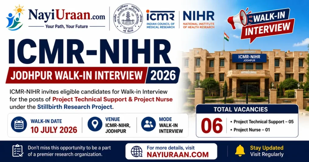 NIHR Jodhpur Walk-in Interview 2026