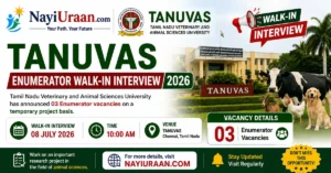 TANUVAS Enumerator Walk-in Interview