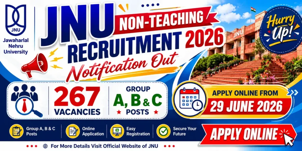 JNU Non-Teaching Recruitment 2026