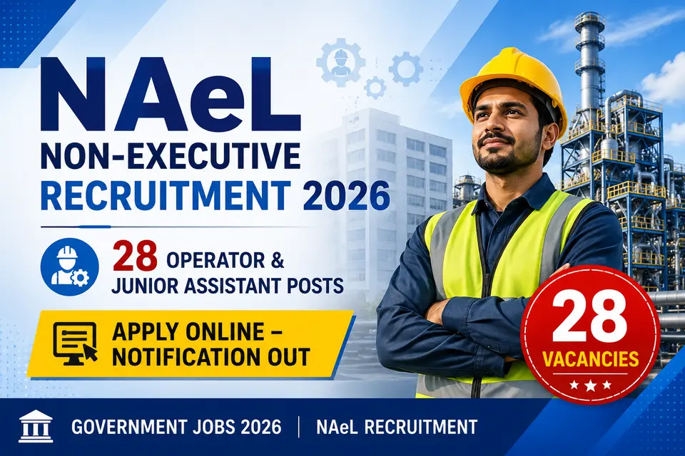 NAeL Non-Executive Recruitment 2026 Notification Out – Apply Online for 28 Operator & Junior Assistant Posts