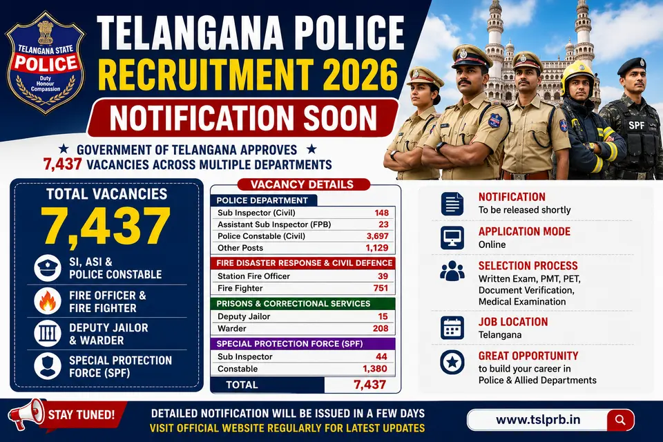 Telangana Police Recruitment 2026