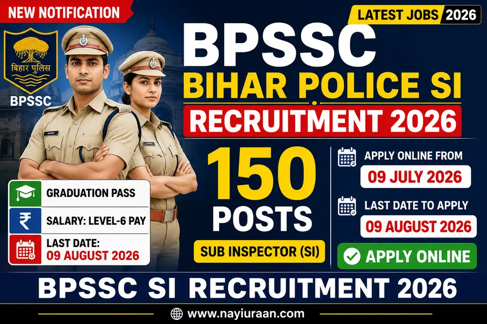 BPSSC Bihar Police SI Recruitment 2026 Notification Out for 150 Sub Inspector Posts Apply Online