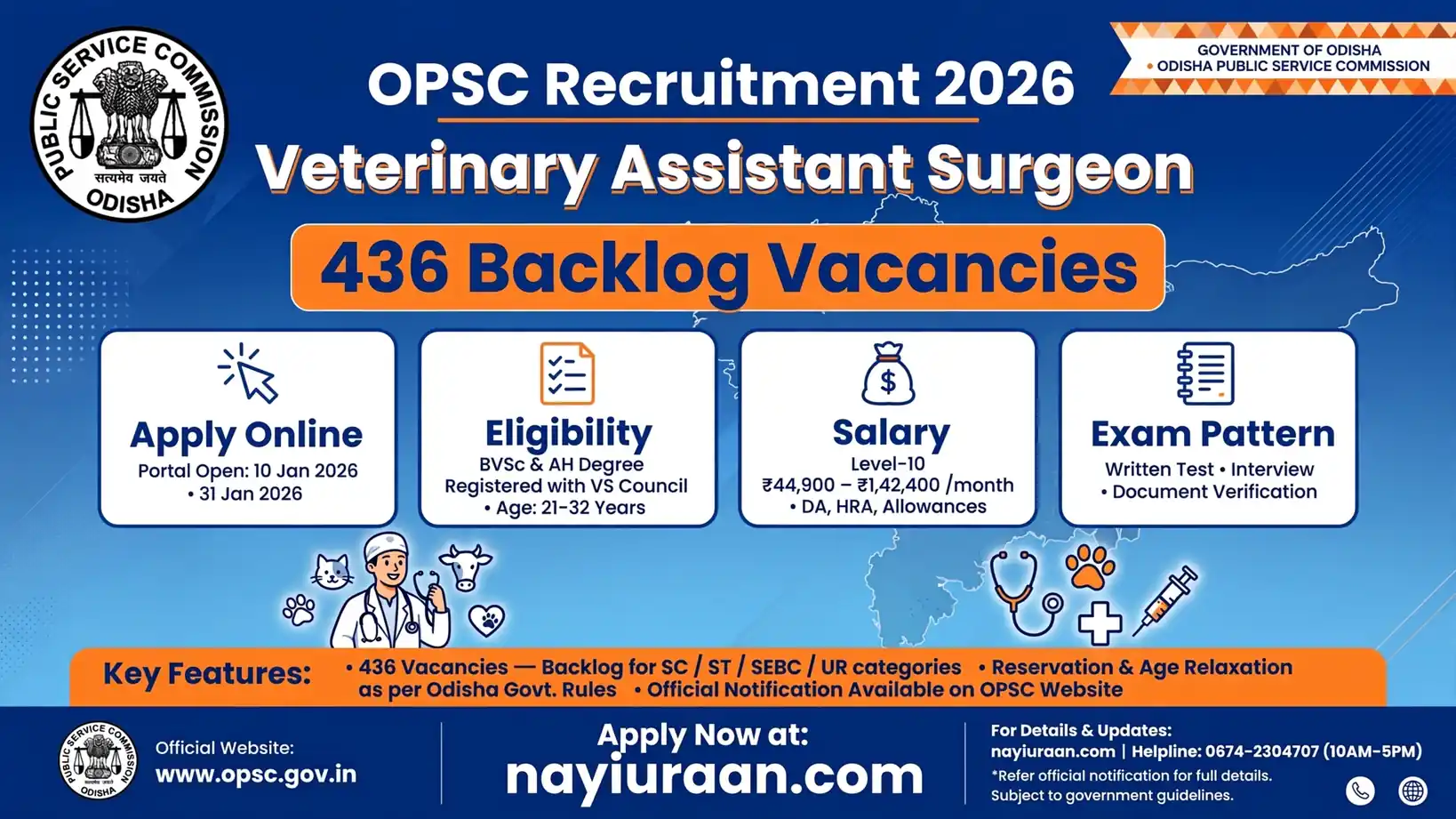 OPSC Veterinary Assistant Surgeon Recruitment 2026