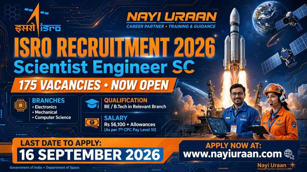 ISRO Scientist Engineer Recruitment 2026 – Apply Online for 175 Posts