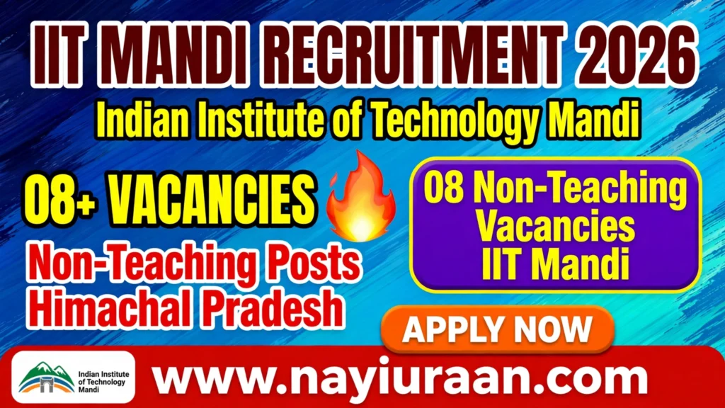 IIT Mandi Recruitment 2026 – 8 Non-Teaching Vacancies