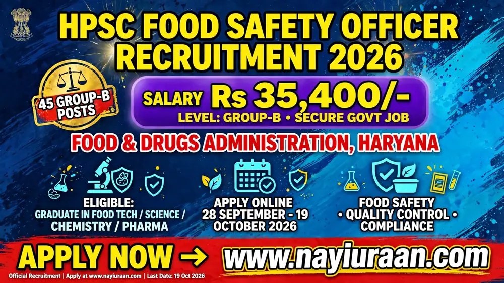 HPSC Food Safety Officer Recruitment 2026